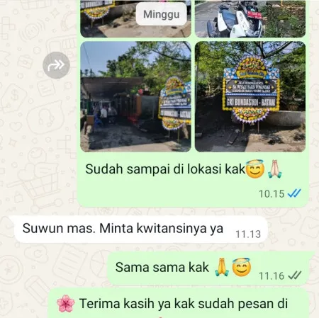 Pengiriman Papan Bunga Duka Sindurjan Purworejo