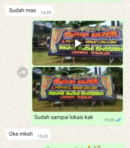 Pengiriman Papan Bunga Sindurjan Purworejo